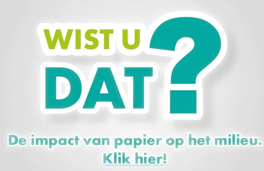 Wist u dat! — De impact van papier op het milieu